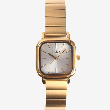ZARA Men’s Japanese Quartz Movement Gold Stainless-Steel Strap & White Dial – Original