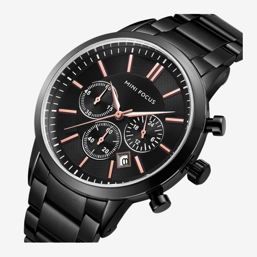 Mini Focus MF0188G Men’s Stainless Steel Analog Wrist Watch