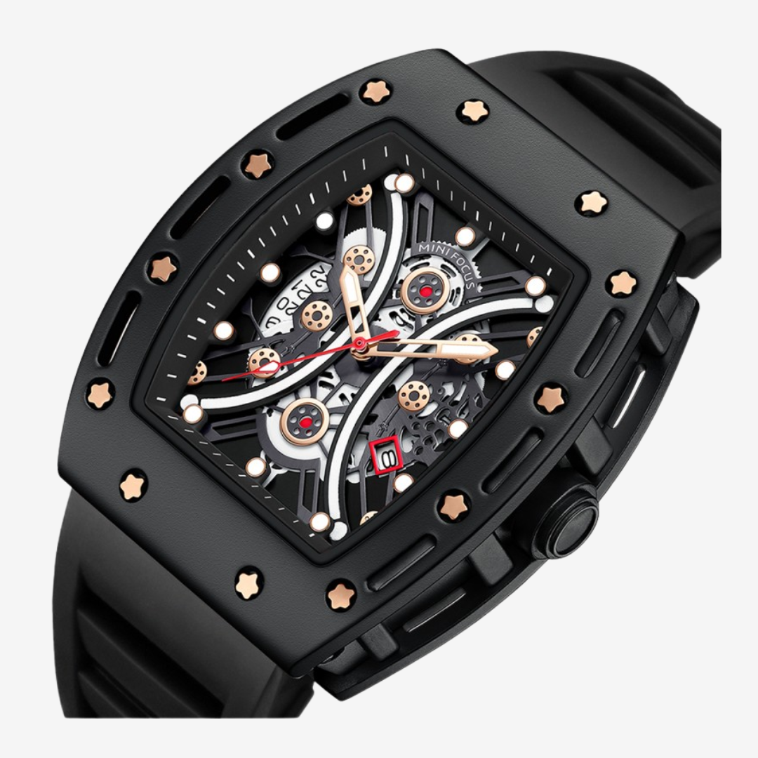 Mini Focus Men’s Watch MF0420G. Black Casual Analog Metal Original
