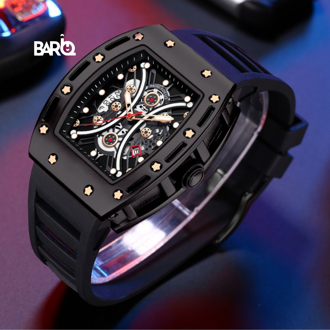 Mini Focus Men’s Watch MF0420G. Black Casual Analog Metal Original