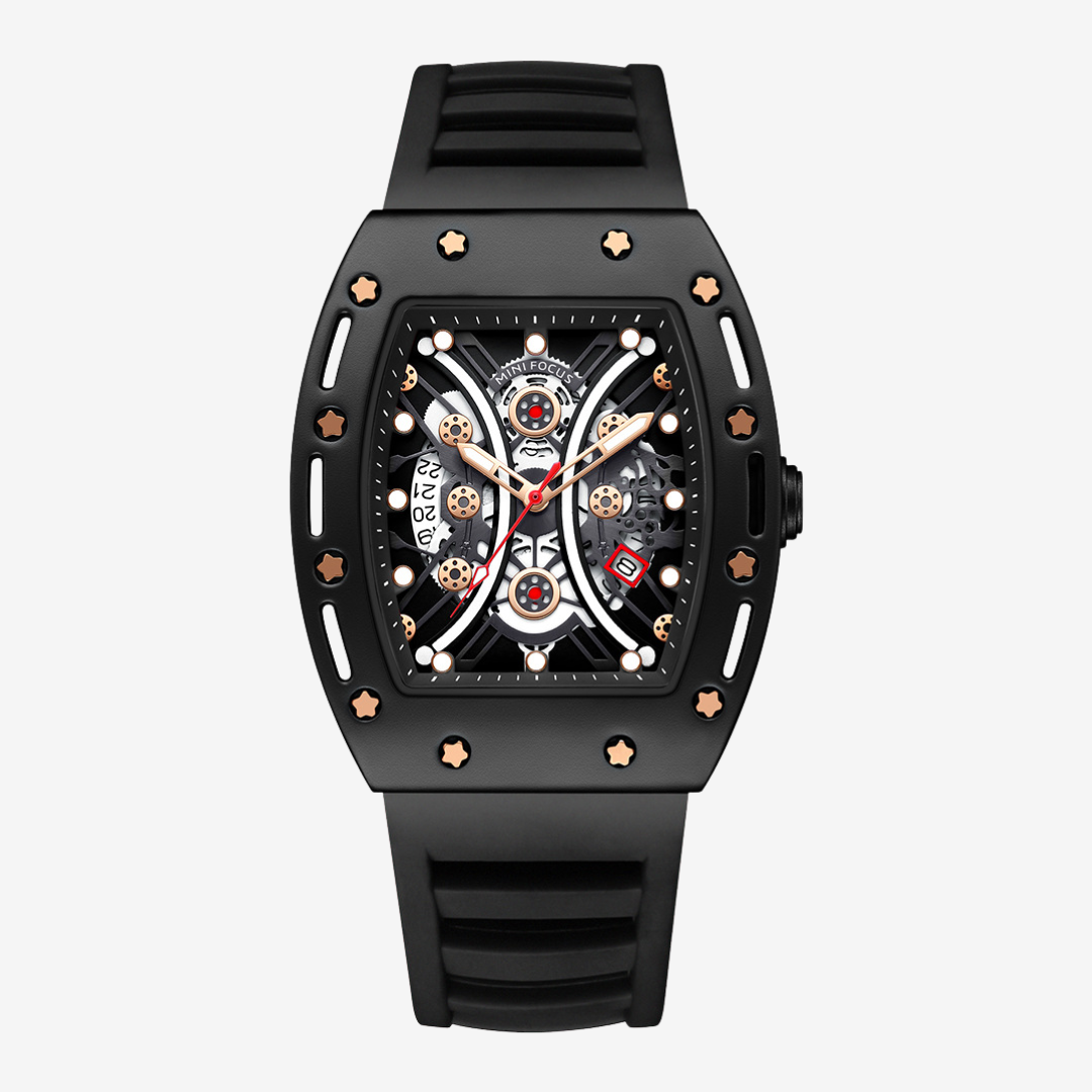 Mini Focus Men’s Watch MF0420G. Black Casual Analog Metal Original