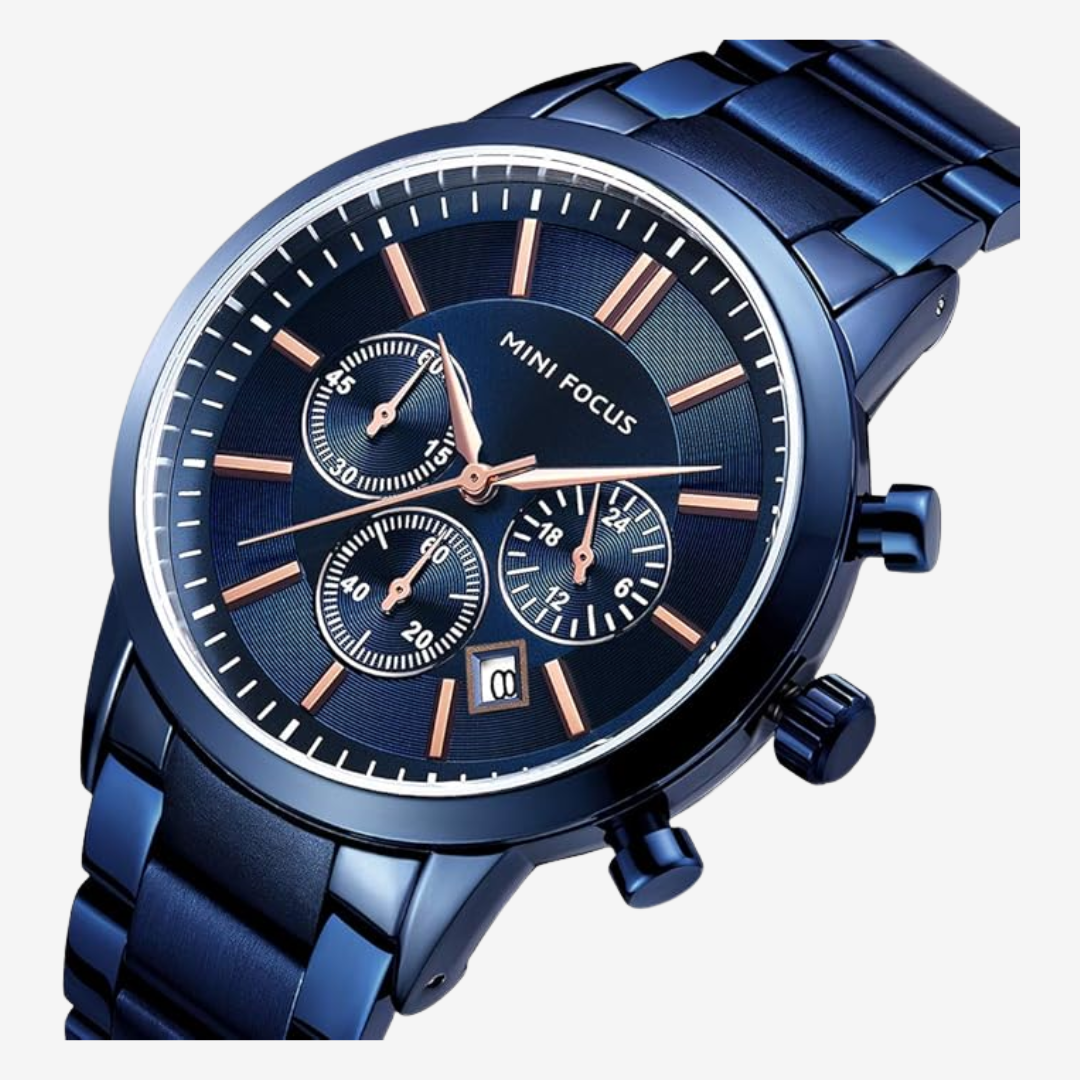 Mini Focus Casual Watch – MF0188G. Men’s 42mm Navy Blue Original