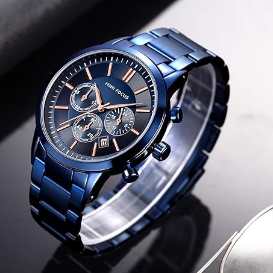 Mini Focus Casual Watch – MF0188G. Men’s 42mm Navy Blue Original