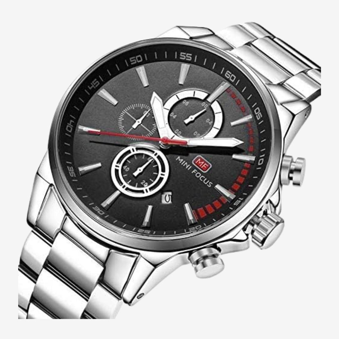 Mini Focus Casual Watch – MF0085G. Men’s 44mm Silver Original