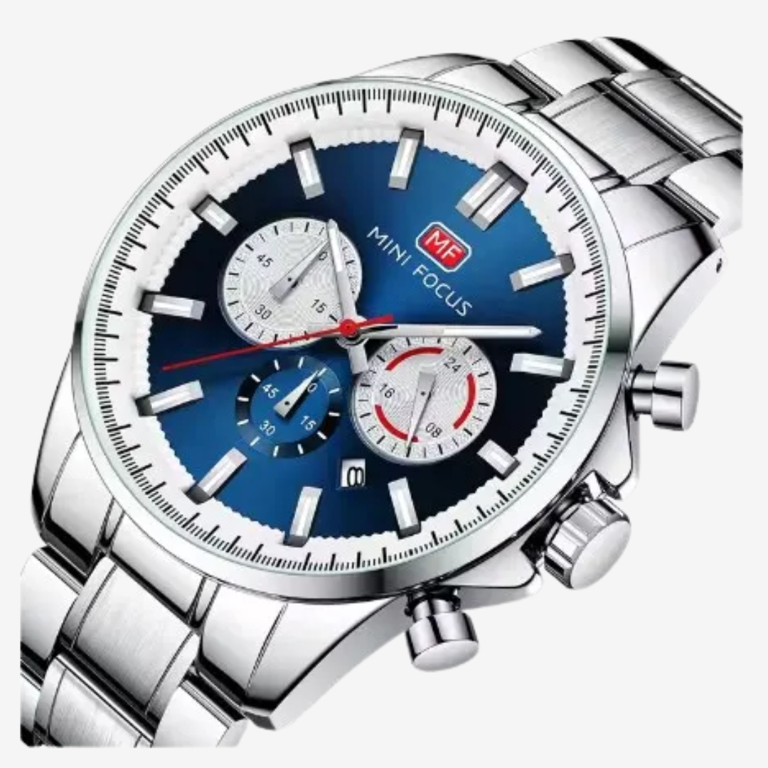 Mini Focus Watch MF0469G. 42 Silver Stainless Steel Original
