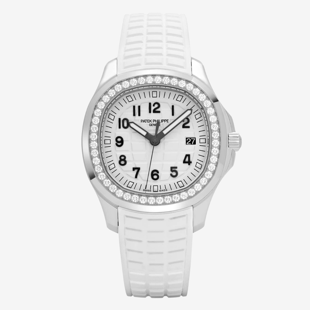 Patek Philippe Aquanaut Diamond Bezel Women’s Watch – Replica High Quality with Date