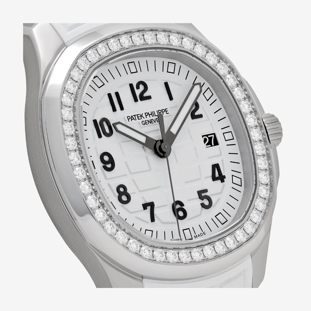 Patek Philippe Aquanaut Diamond Bezel Women’s Watch – Replica High Quality with Date