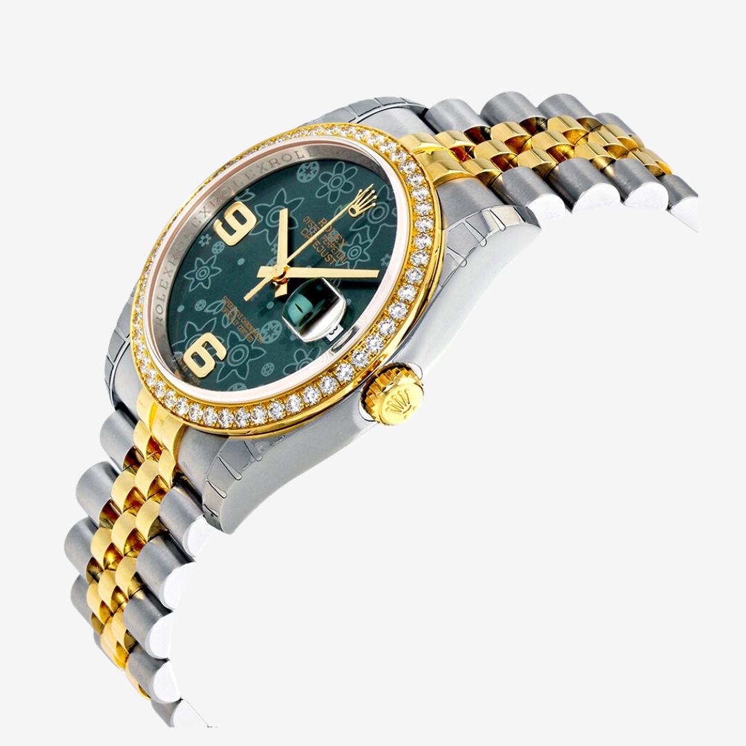 Rolex Datejust Women’s Watch 36mm Green Floral Stainless Steel High Quality