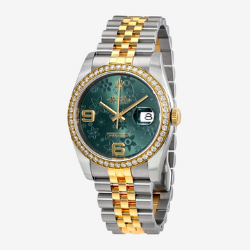 Rolex Datejust Women’s Watch 36mm Green Floral Stainless Steel High Quality