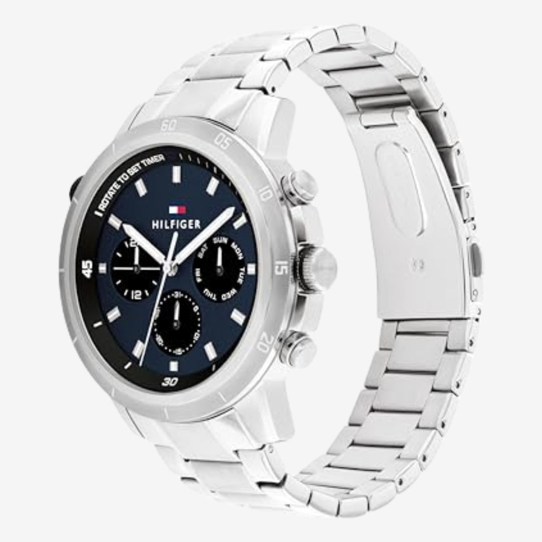 Tommy Hilfiger Men’s Watch 1792104 Quartz Stainless Steel Case Bracelet Original