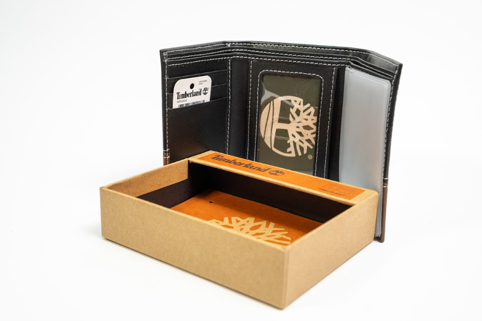 Timberland Trifold Wallet Black Brown