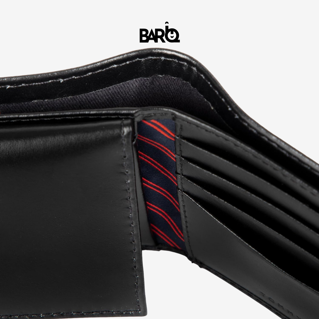 Tommy Hilfiger Men’s Wallet Leather Ranger Passcase Black