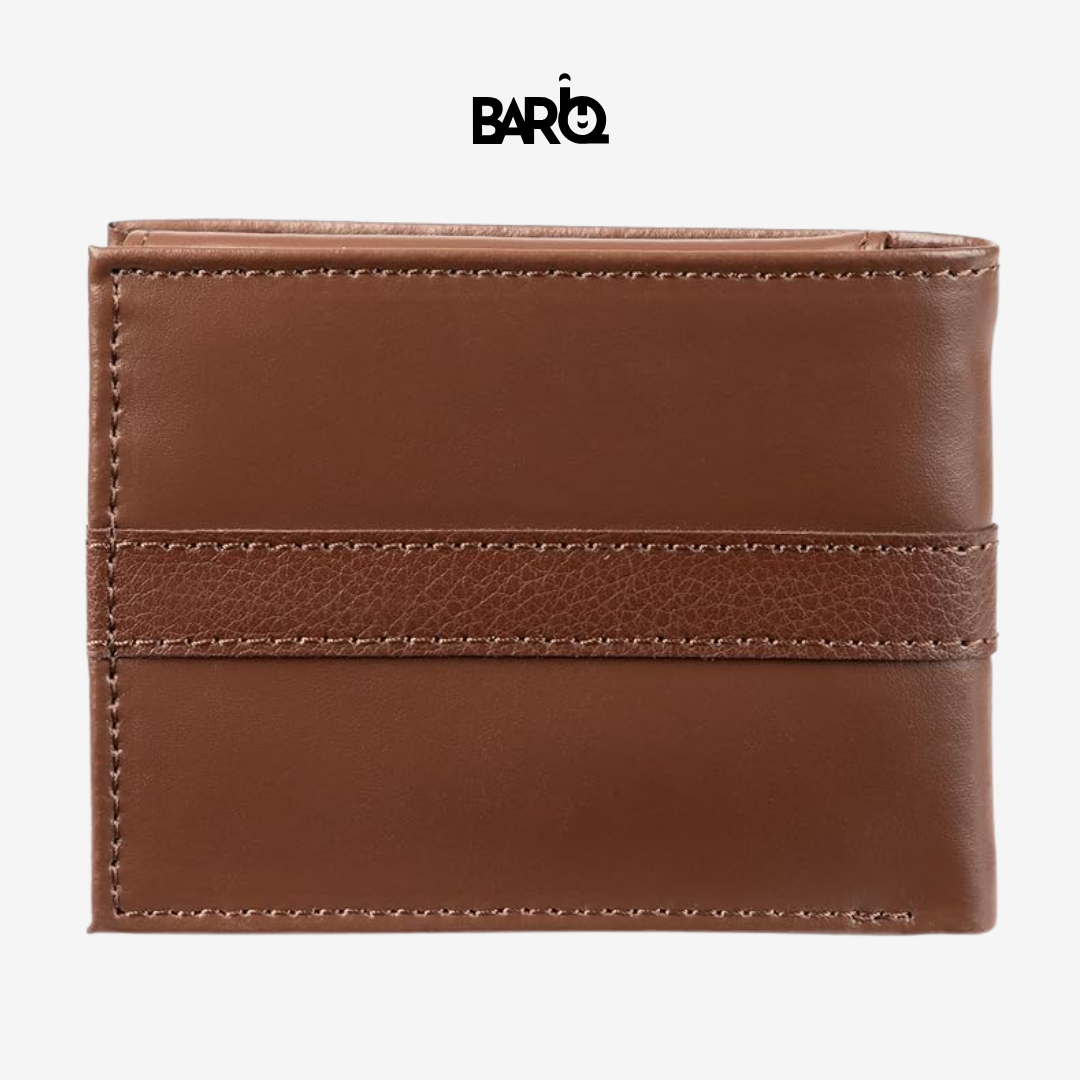 Tommy Hilfiger Men’s Wallet Leather Ranger Passcase Havana
