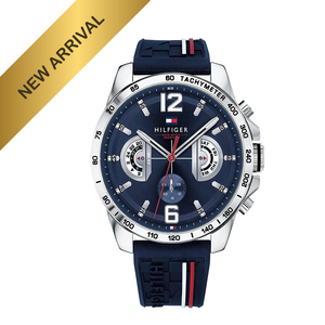Tommy Hilfiger - Navy Blue Mirror Original ساعه تومى هيلفغر ميرور للرجال