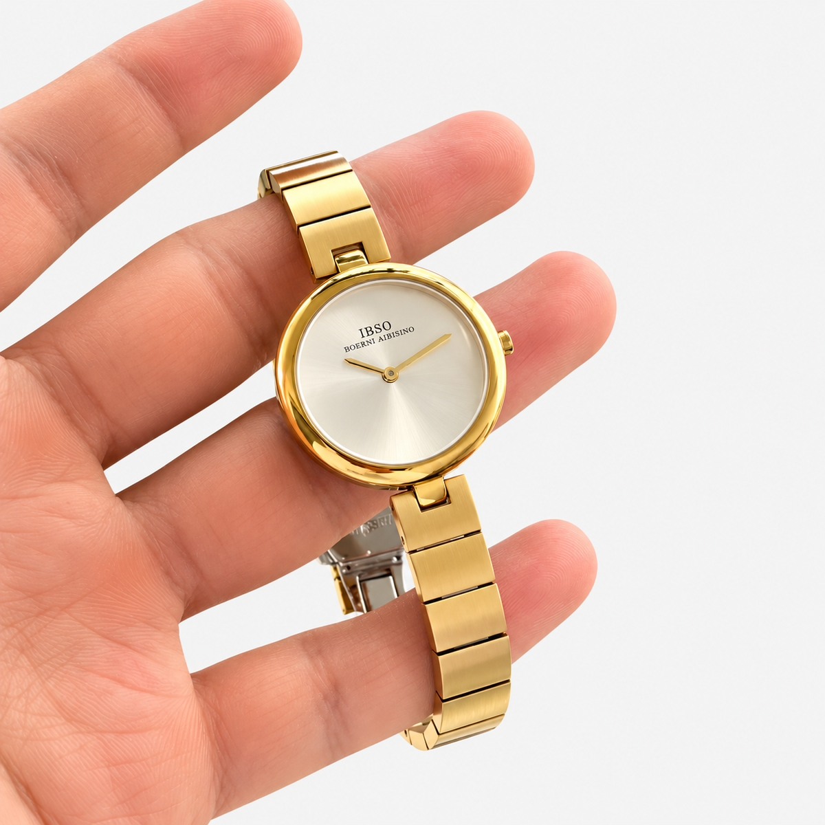 IBSO Women’s Watch Minimalist Gold Steel Bracelet Japanese Movement Original
