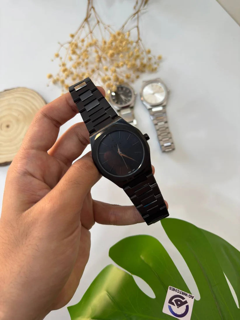 Zara Men's Japanese Quartz Movement Black Stainless Steel Strap & Black Dial – Original