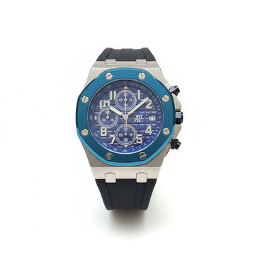 Audemars Piguet Royal Oak Offshore Chronograph Men's Watch Navy Blue Rubber Strap - High Quality