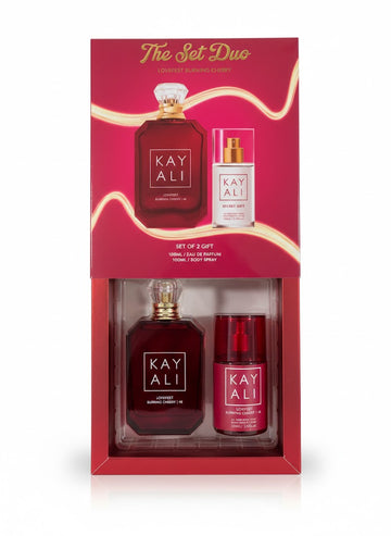 KAYALI Lovefest Burning Cherry Duo Set